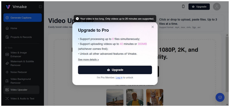 Vmake Pro-Upgrade