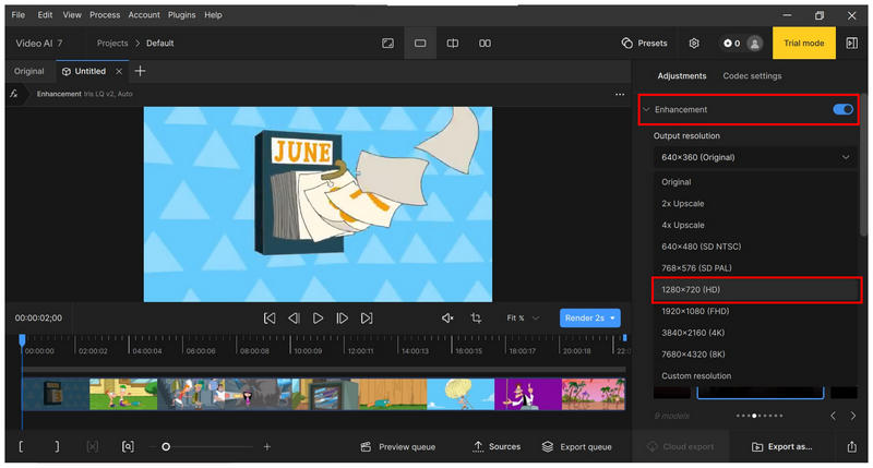 Topaz Video Ai-Verbesserung