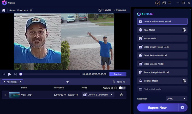 Vidhex verbessert verschwommenes Sicherheitsmaterial für Gesichter