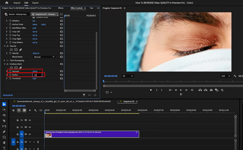 Premiere Pro-Betrag
