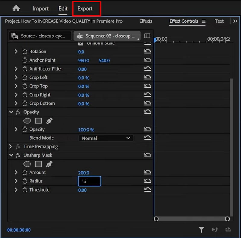 Premiere Pro-Export