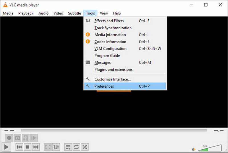 VLC-Einstellungen