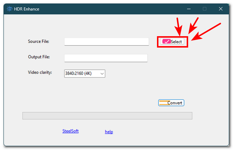 Wählen Sie das zu konvertierende Video aus.
