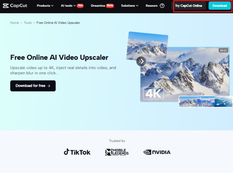 Capcut Website