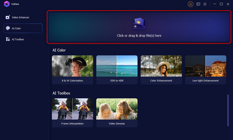 Vidhex Upscaling-Homepage
