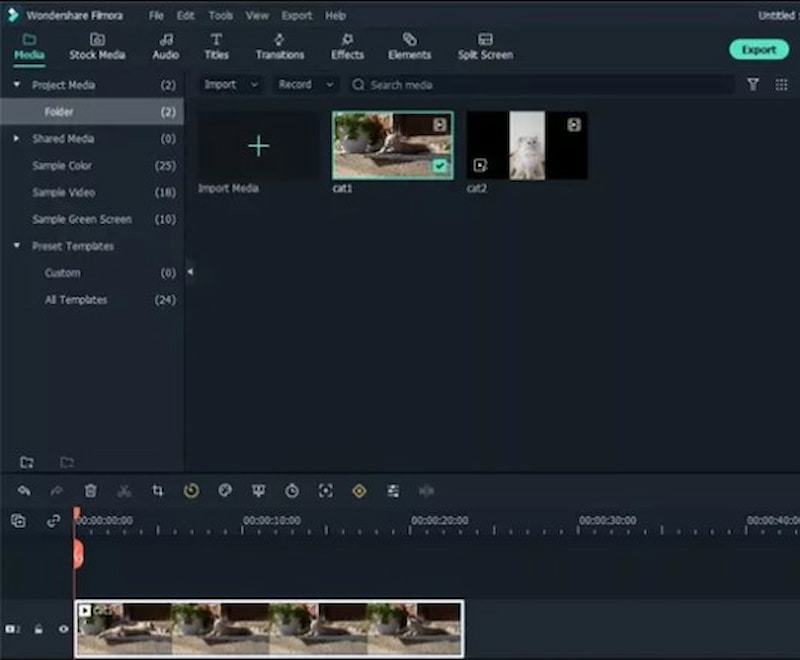 Filmora: Video importieren und verbessern