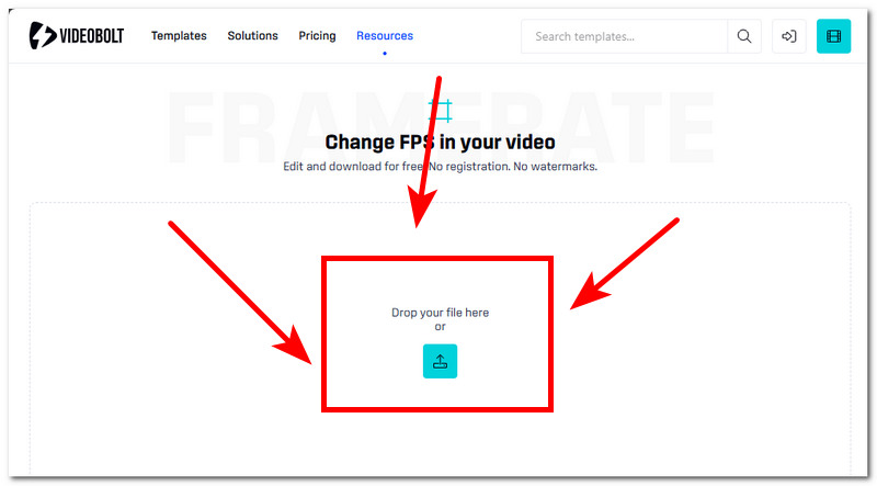 Video im Online-Tool hochladen