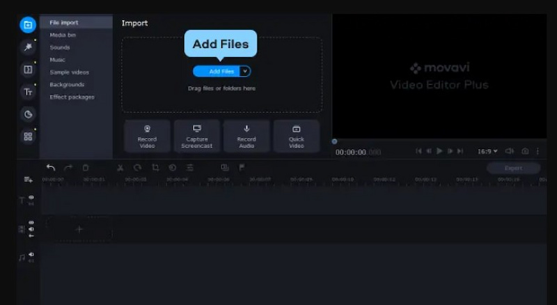 Movavi Video Enhancer Datei hinzufügen