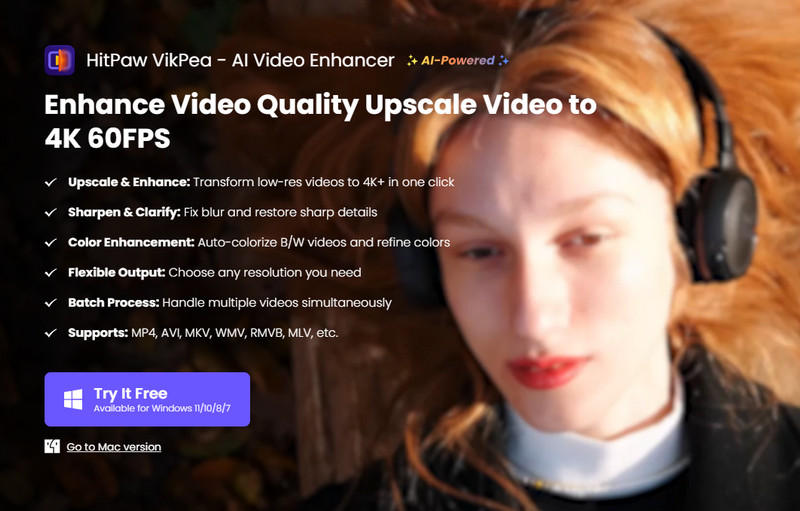 Hitpaw Video Enhancer-Schnittstelle