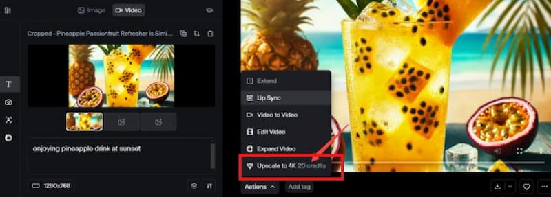 Runway Video Enhancer 4k-Qualität