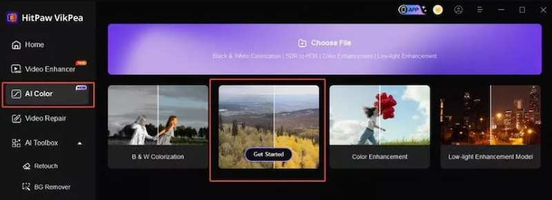 Hitpaw Ai-Modelle für SDR zu HDR
