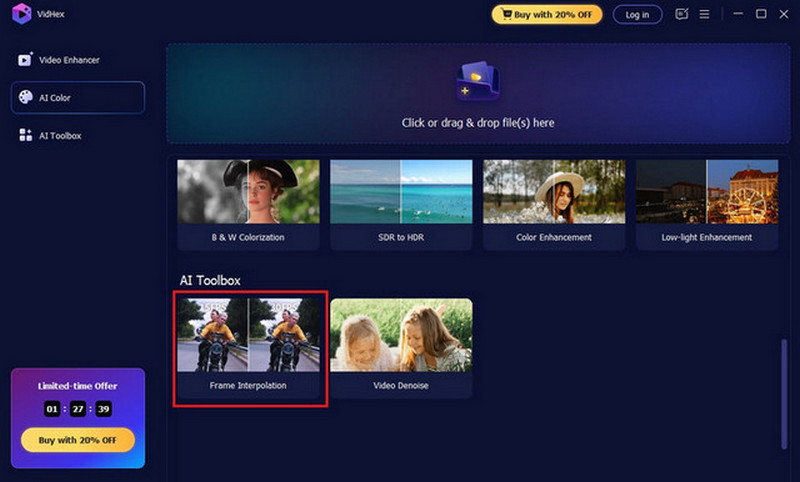 Vidhex Wählen Sie Frame-Interpolation