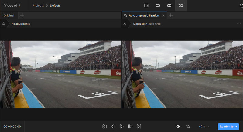 Topaz stabilisiert verwackelte Videos