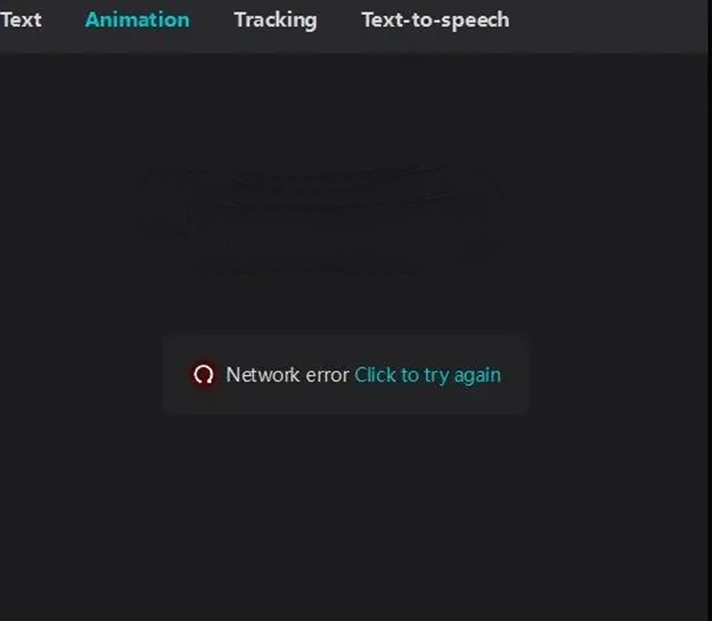 Capcut Netwrok Error