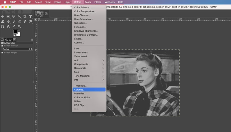 Gif in Gimp kolorieren