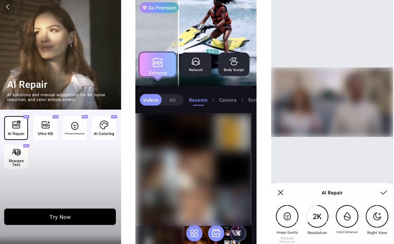 Verwenden Sie die Airvid Ai Quality Enhancer Pro App